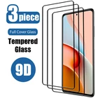 Защитное стекло, закаленное стекло для Redmi Note 10 9 8 7 6 5 Pro Max 5A Prime 10S 9S 9T 8T, 3 шт.