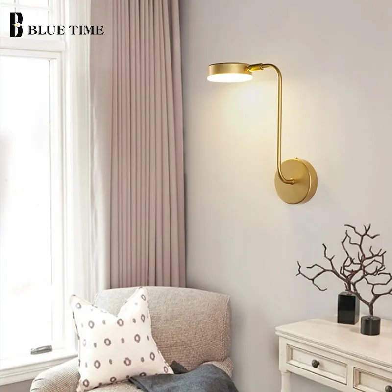 Современный светодиодный настенный светильник освещение для спальни гостиной