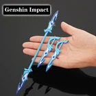 Новинка брелок для ключей Genshin имитация оружия из сплава модель меча игрушки Xiao Kazuha Zhongli Inazuma брелок игрушки подарок игра