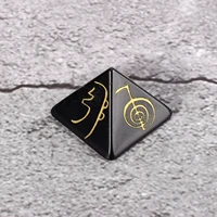 energy symbol meditation jewellery engraved religious symbol culture pattern pyramid shaped stone reiki ornaments