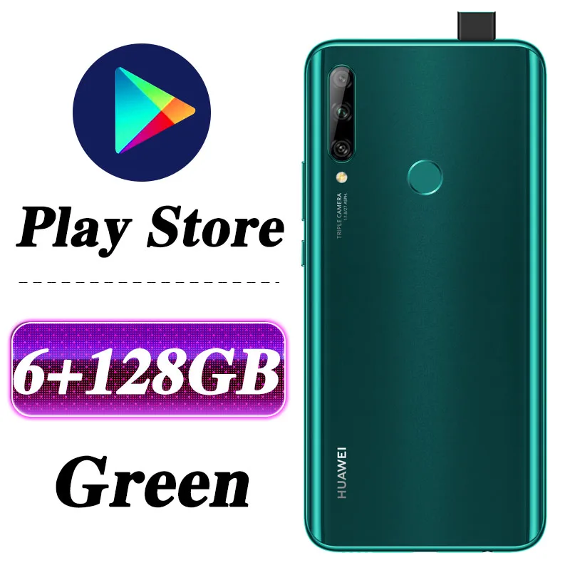 6G 128G Green huawei Enjoy 10 Plus смартфон 6,59 ''Kirin 710F Восьмиядерный 16 МП Авто всплывающая камера отпечаток пальца ID Google play - Цвет: 6G 128G Green