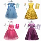 Платья для девочек на Хэллоуин, Детский карнавальный маскарадный костюм, детская Рождественская одежда, От 4 до 10 лет