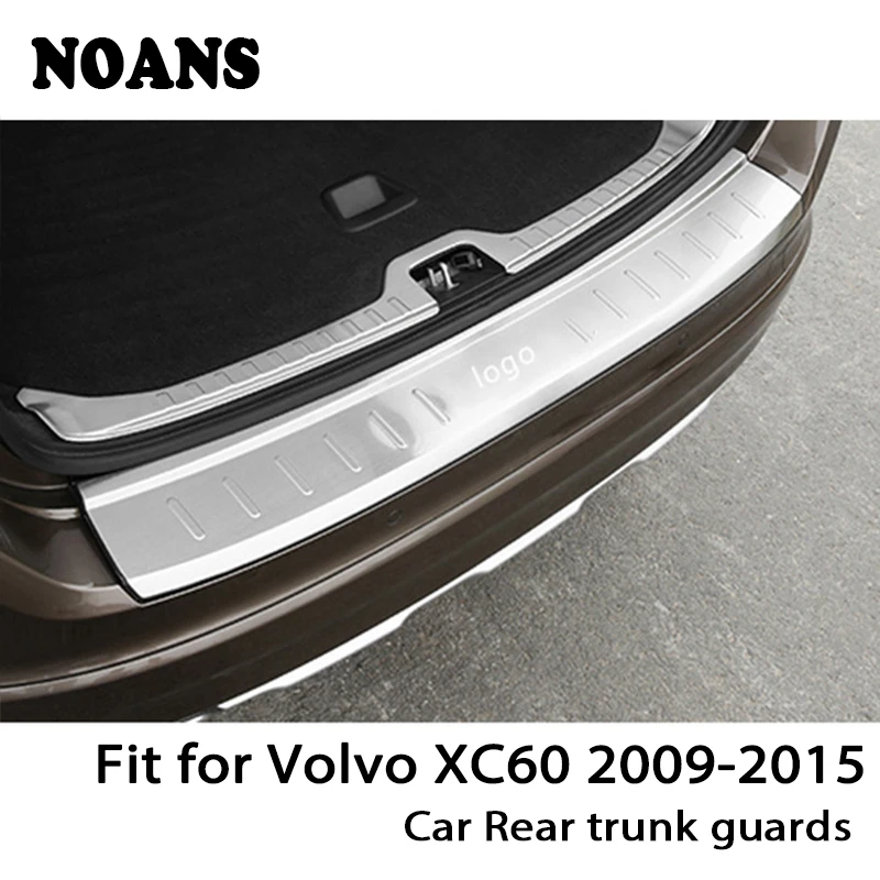 

NOANS For Volvo XC60 2009-2015 Auto Car Rear Trunk Door Bumper Anti Scratch Strips Stainless Steel Accessories