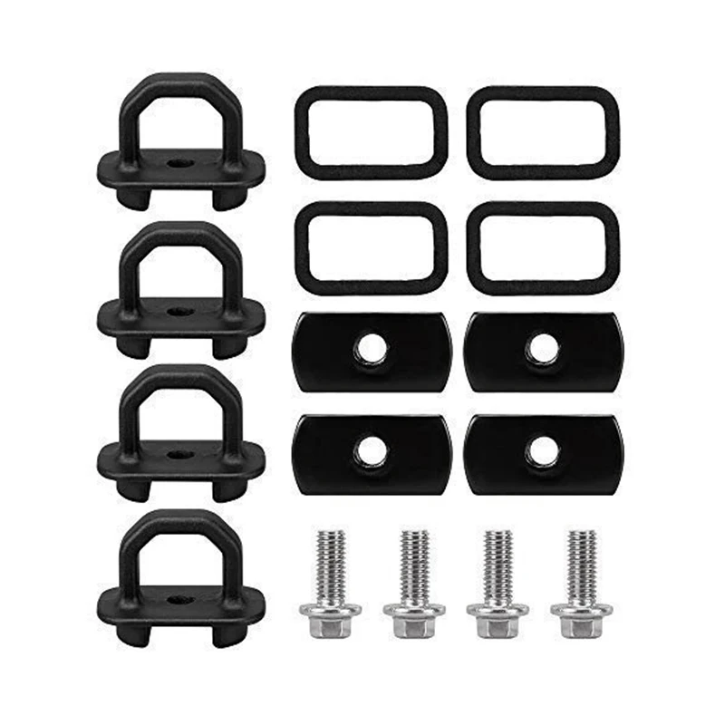

For Chevy Anchor Truck Bed 4Pcs Set Tie Downs Anchor Fits 07-18 Gmc Sierra Cargo, 15-18 Chevy Colorado And Gmc Canyon Model Truc