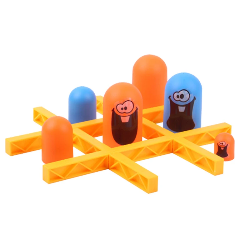 Мультяшные игрушки для обучения мышлению Tic-Tac-Toe Детские комнатные интерактивные