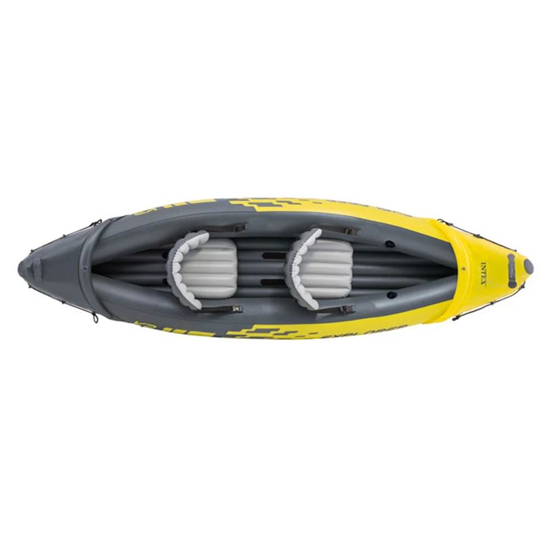 INTEX Explorer K2 надувной каяк для 2 человек лодка из ПВХ динги плот с алюминиевыми