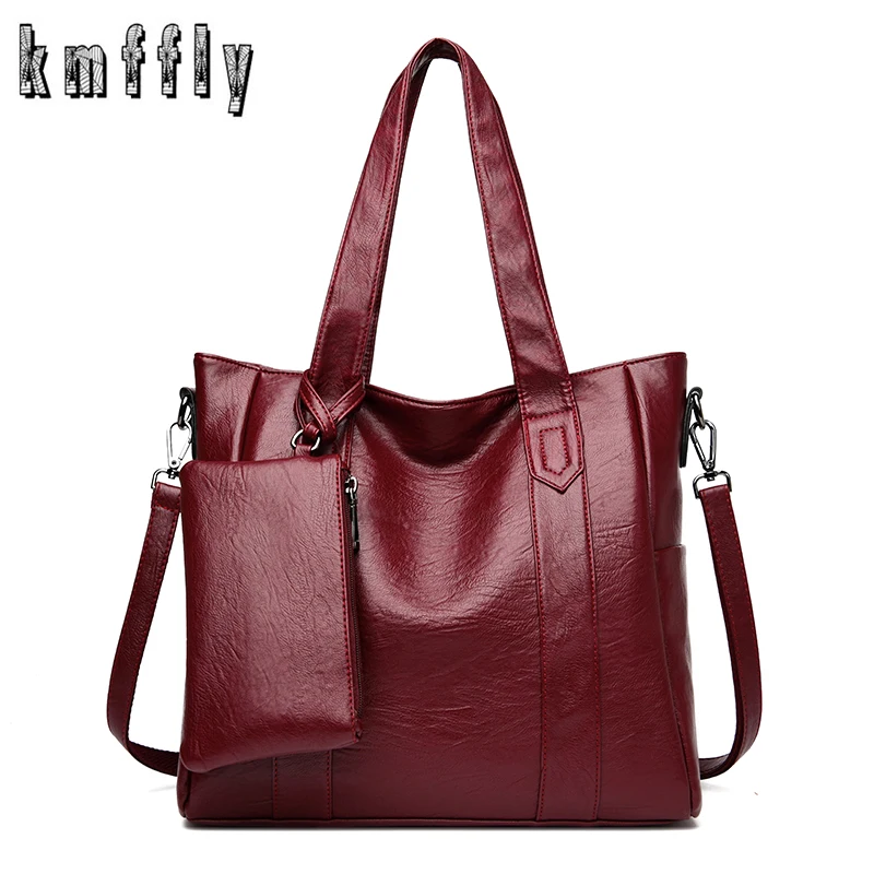 Брендовые роскошные сумки KMFFLY женская сумка тоут дизайнерская 2020 мягкая кожаная