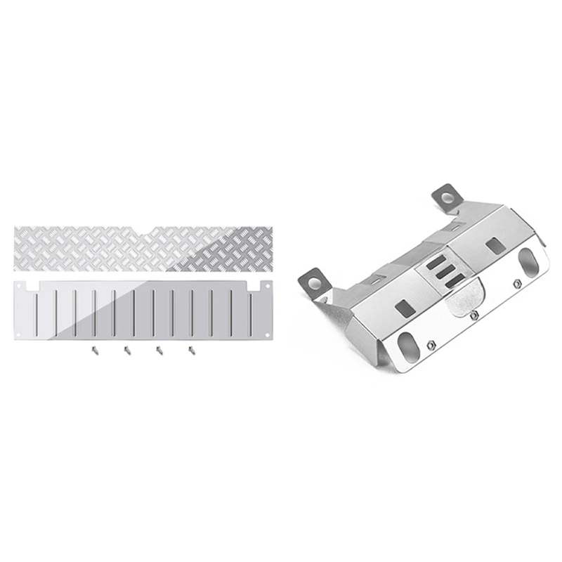 

Для WPL C24 C24-1 металлическая задняя фонарь декоративная доска противоскользящая пластина с защитной пластиной переднего бампера