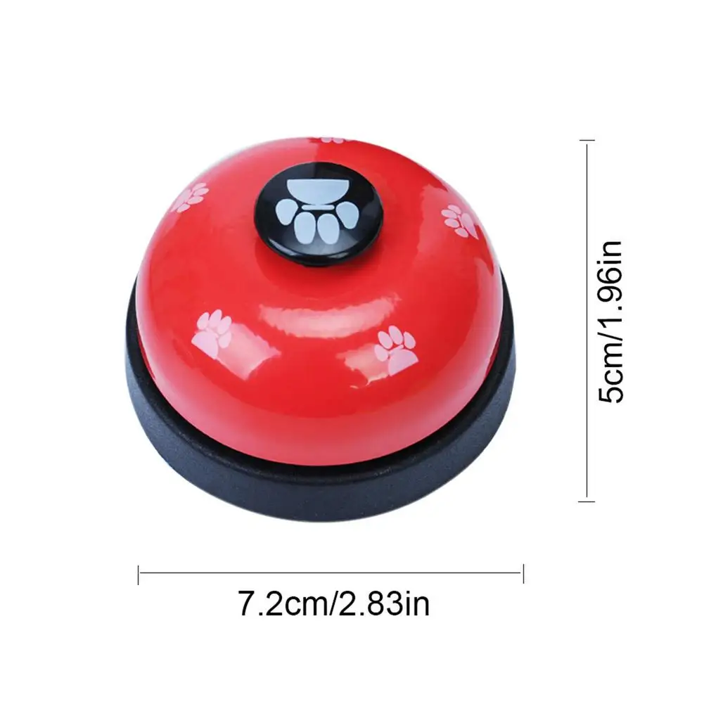 

Pet Toy Training Called Dinner Small Bell Footprint Ring Dog Toys For Teddy Puppy Pet Call Dog Supplier