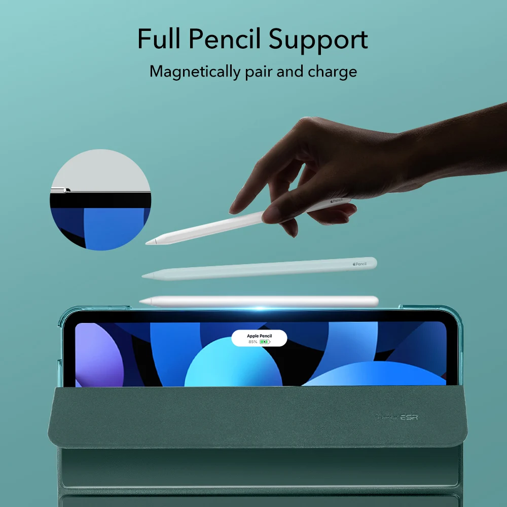 esr for ipad air 4 case for ipad air 2020 case trifold magnetic smart cover for ipad air 4 funda folio case and screen protector free global shipping