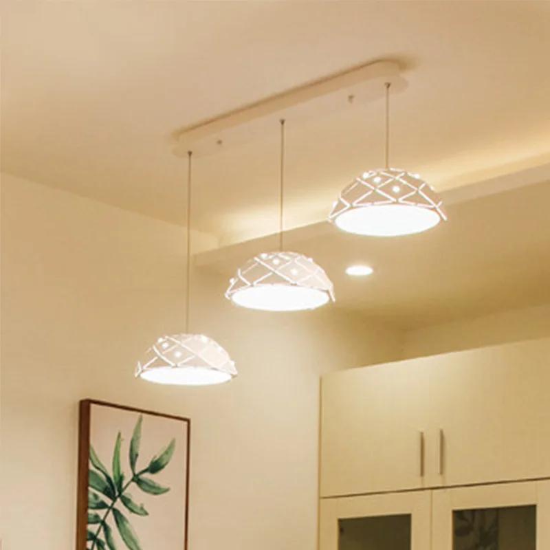 Алюминиевая полукруглая Простая Современная креативная светодиодная Люстра для