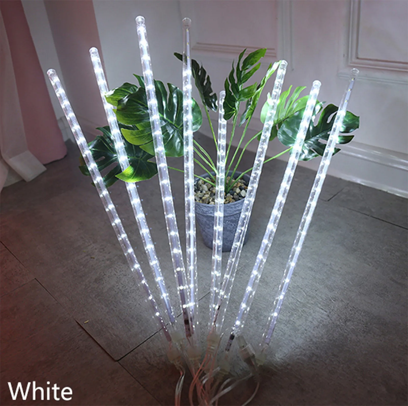 Китайский новый год 30 см Открытый Метеоритный Дождь 8 Трубы светодиодные