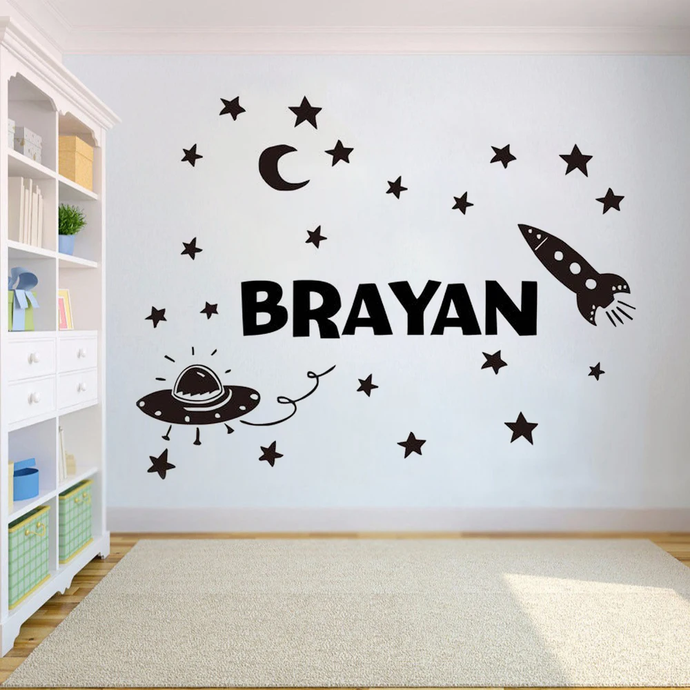 Космическая настенная наклейка внешнее пространство фотоэлемент космический