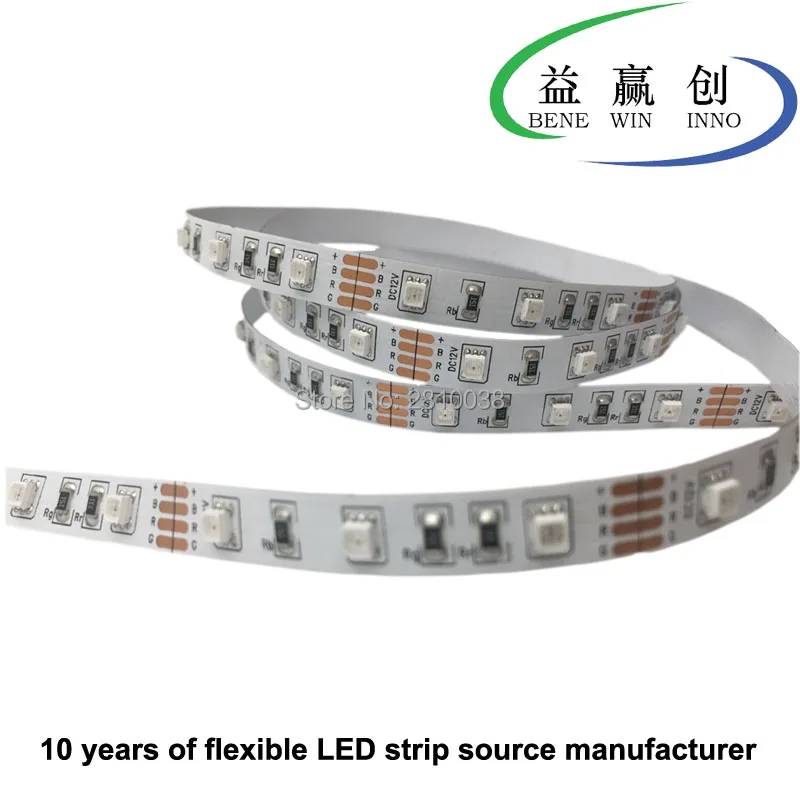 100 м/лот высокий CRI SMD3528 60 светодиодов светодиодные ленты DC12V 8 мм широкий RGB 12 Вт/м rgb