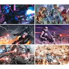 5D алмазная живопись сделай сам, Звездные войны, полная вышивка квадратными кругами, мультяшный пейзаж, вышивка крестиком стразы, мозаика, украшение для дома