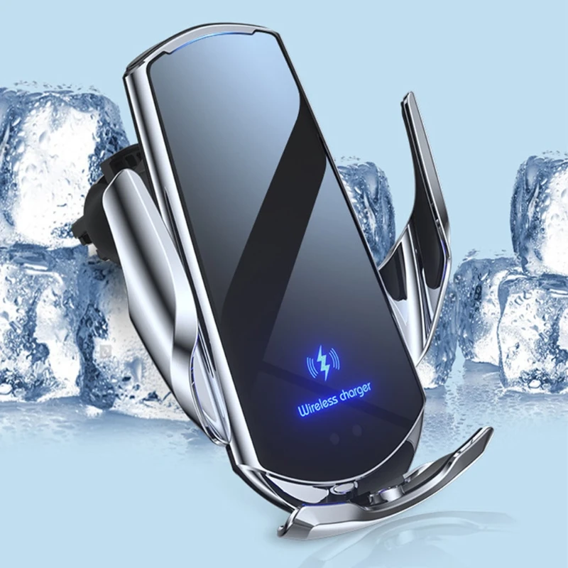 

Car Wireless Charger Mobile Phone Bracket Induction Opening / Closing Navigation Fixing Frame Fast Charging Auto Holder