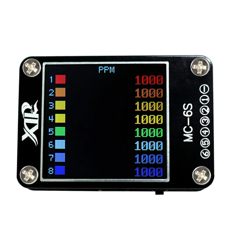 

MC-6S 1-6S Lipo Battery Voltage Checker Receiver Signal Tester for check S-Bus PPM PWM and DSM Satellites Receiver
