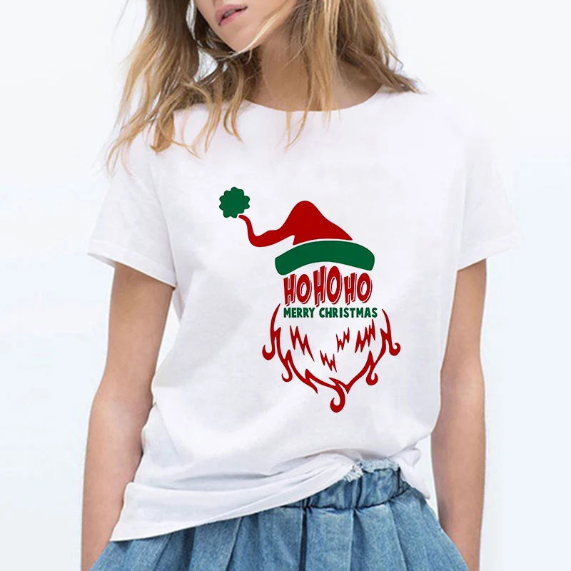 

Candy Cane Wishes and Chocolates kisses Merry Christmas T-shirt Harajuku T Shirts Women Vintage Hip Hop Vogue Female Tshirt