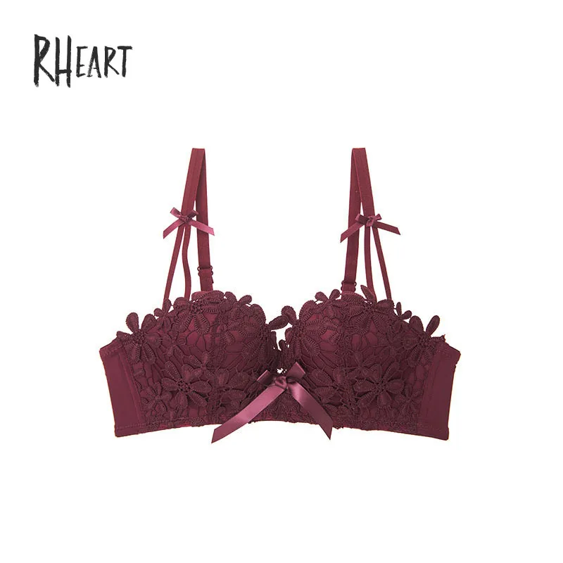 Женский кружевной бюстгальтер с чашками пуш ап без косточек|Бюстгальтеры| |