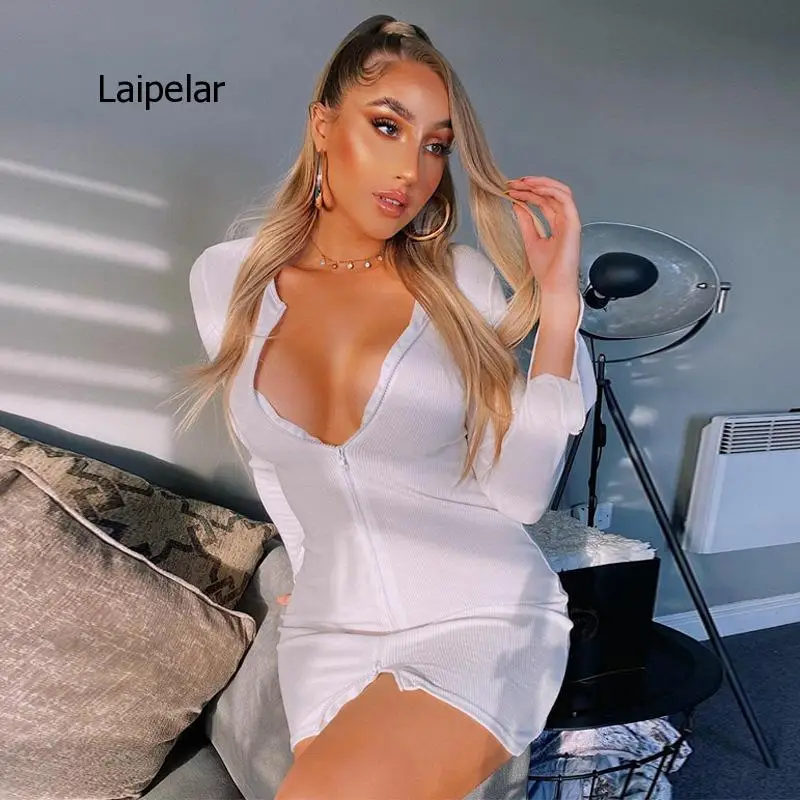 

Hot Selling Sexy Zipper New Slim Skirt Spring Autumn 2021 for Women Party Dress