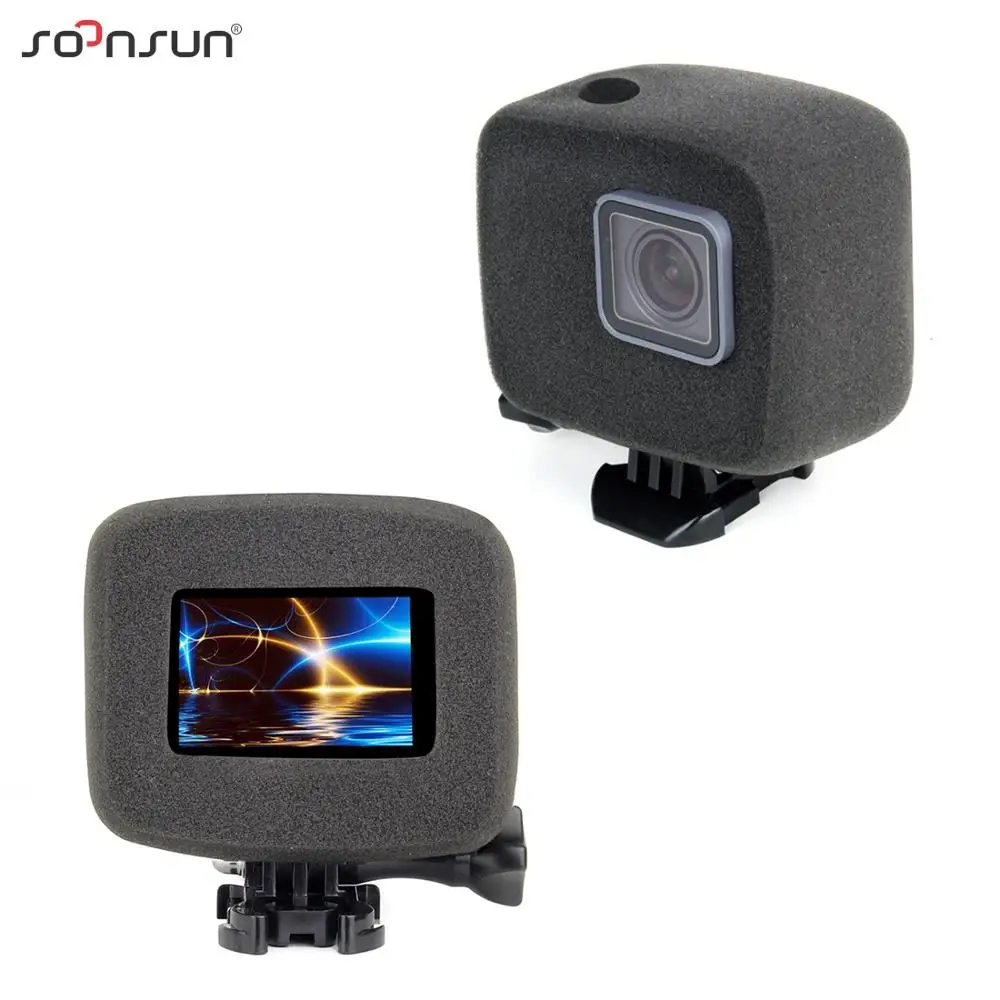 Набор аксессуаров SOONSUN для GoPro Hero 7/6/5 Go Pro поролоновый чехол с защитой от ветра и