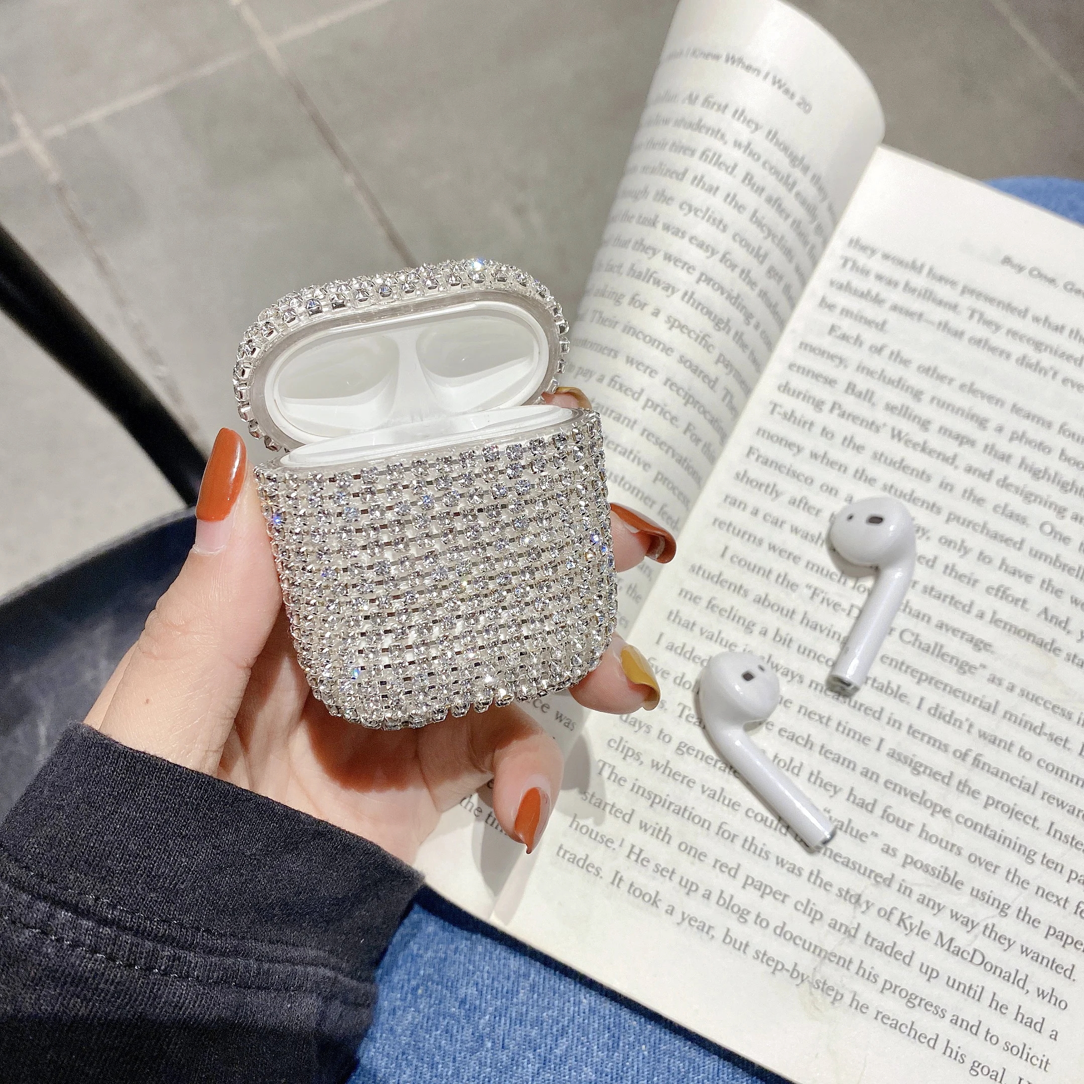 Чехол для AirPods роскошные блестящие 3D бриллиантовые наушники чехол 2 airpods Pro 3