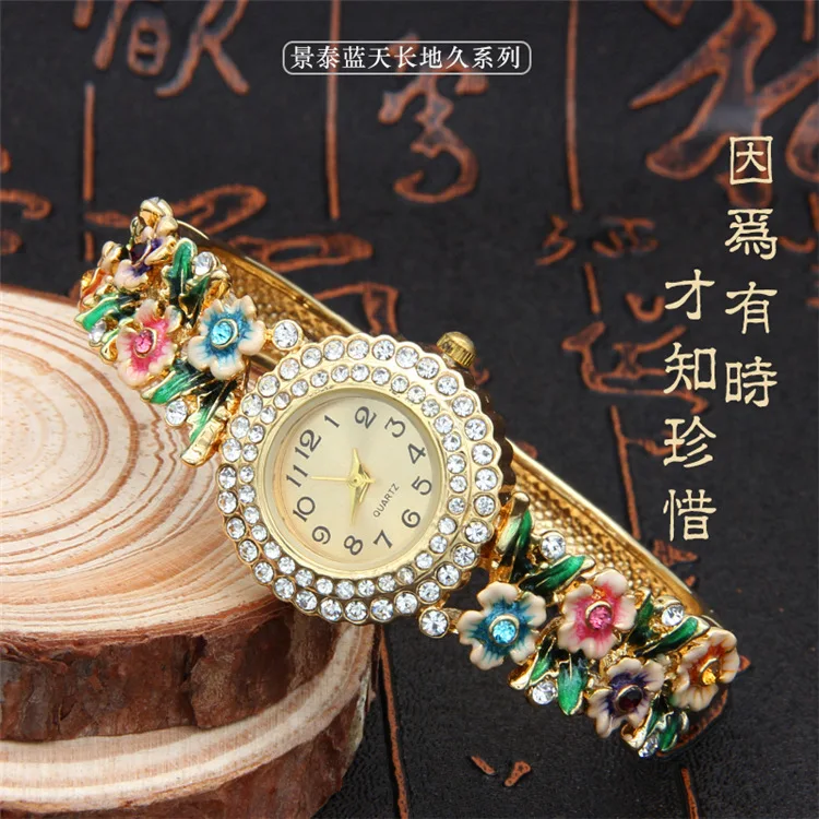 Бесплатная доставка часы браслет перегородчатого типа женские кварцевые