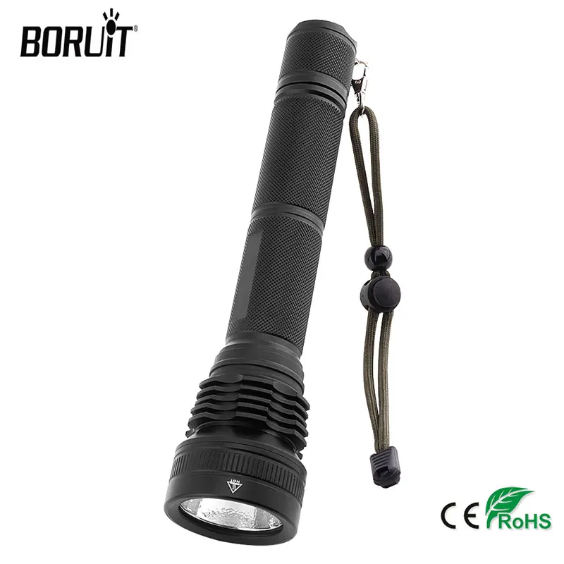 

BORUiT M18 XHP50 светодиодный 3000 люмен вспышки светильник 5 режимов Водонепроницаемый фонарь для охоты вспышка светильник высокого Мощность 26650 ...