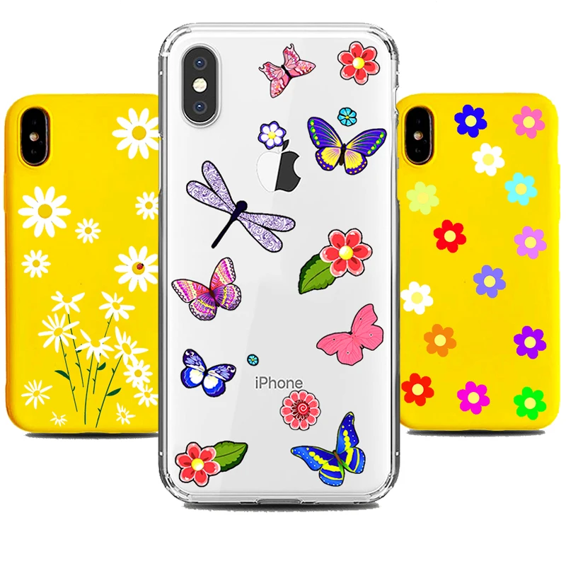 Силиконовые чехлы для телефонов IPhone 11 Pro X XR XS Max 6 6s 7 8 Plus прозрачные модные мягкие