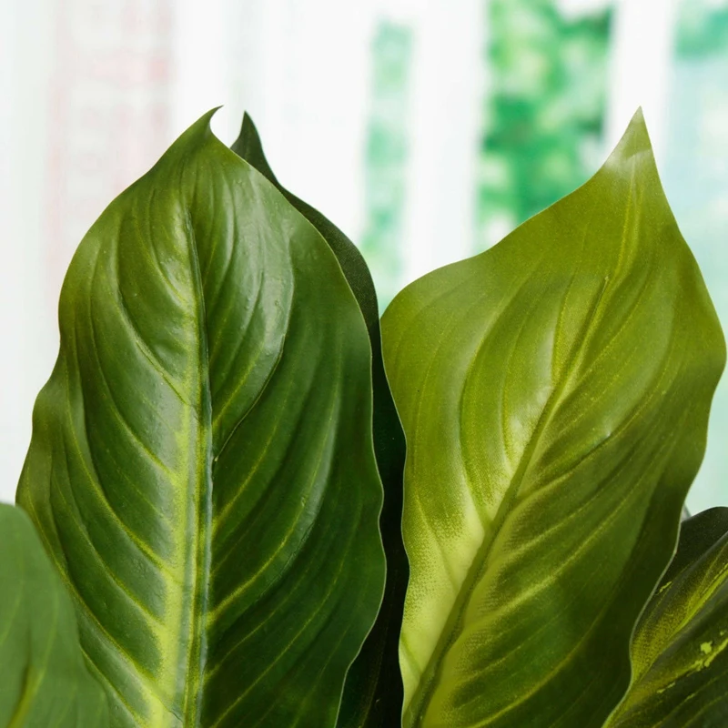 Искусственный цветок Evergreen маленький зеленый в горшке для корридора отеля