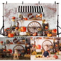 halloween photography background pumpkin store kids children party backdrop decoration props banner for photo studio