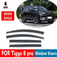 for tiggo 8 pro window visors car sun rain guard deflector smoke car window rain cover accessories auto styline 2020 2022