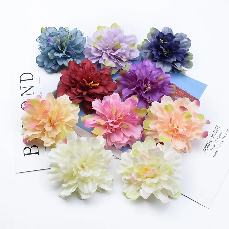 2/5/10 штук шелковые флористики стемен пион рождественские украшения для дома