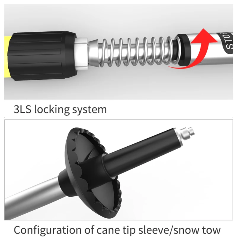 Уличные противоударные палочки BSWolf 2 шт./лот для скандинавской ходьбы