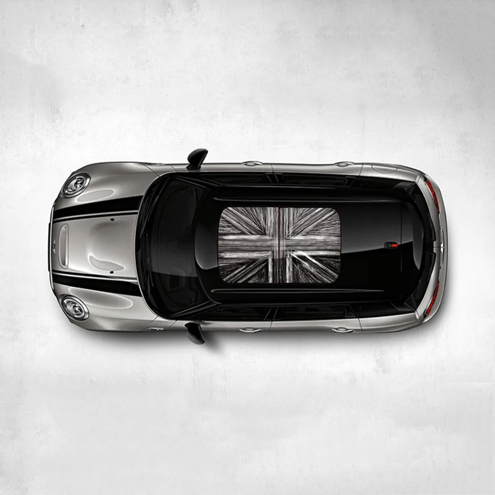 Grey White Line Стайлинга автомобилей наклейки на люк наклейки полосы украшения для Mini Cooper One S JCW R53 R55 R56 R61 F54 F60 земляк аксессуары - Color Name: Grey White Line