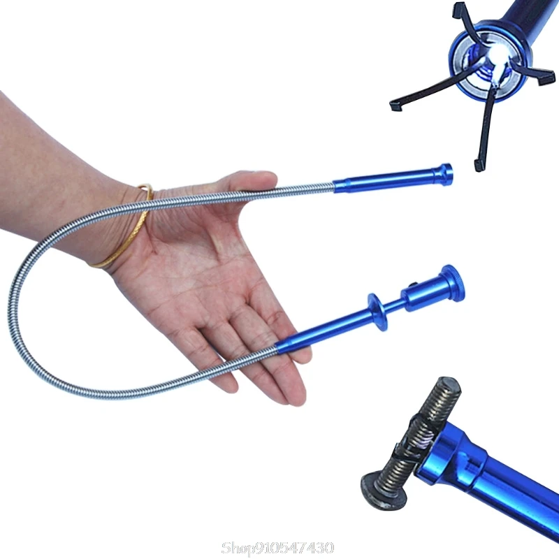 

Pick-Up Tool 4 Claw Long Reach Flexible Spring Grip Narrow Bend Curve Grabber N27 20 Dropship