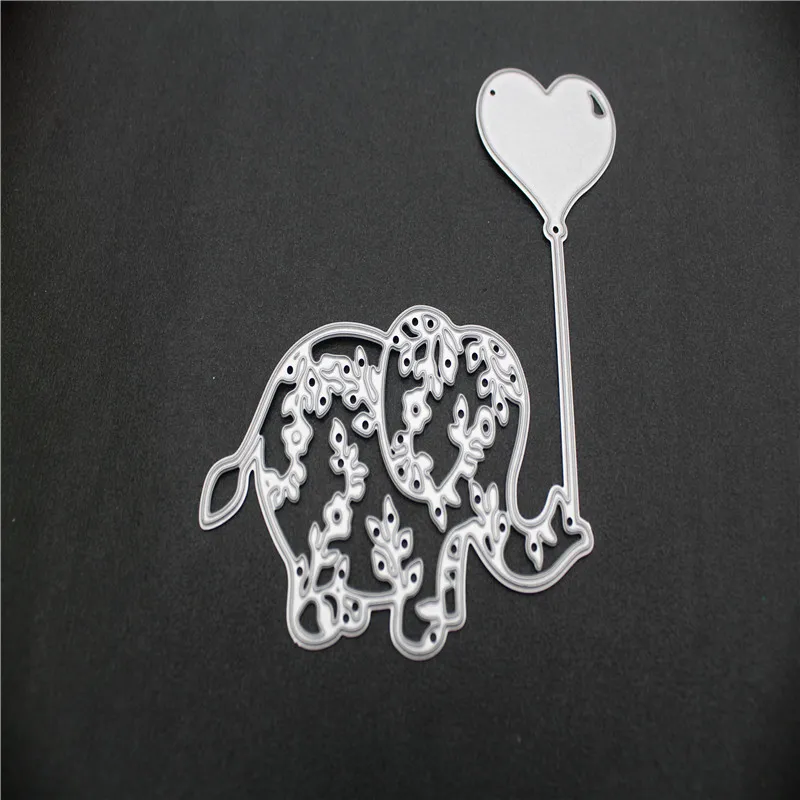Слон воздушный шар DIY металлические режущие штампы трафареты для изготовления