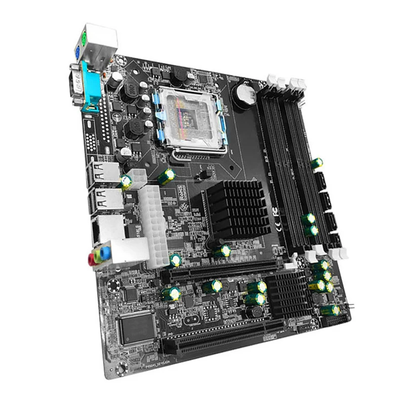 Настольная P45 компьютерная материнская плата LGA 775 771 двойная плата DDR2 Поддержка Intel Xeon L5420 4 x DIMM 8 ГБ максимальная емкость