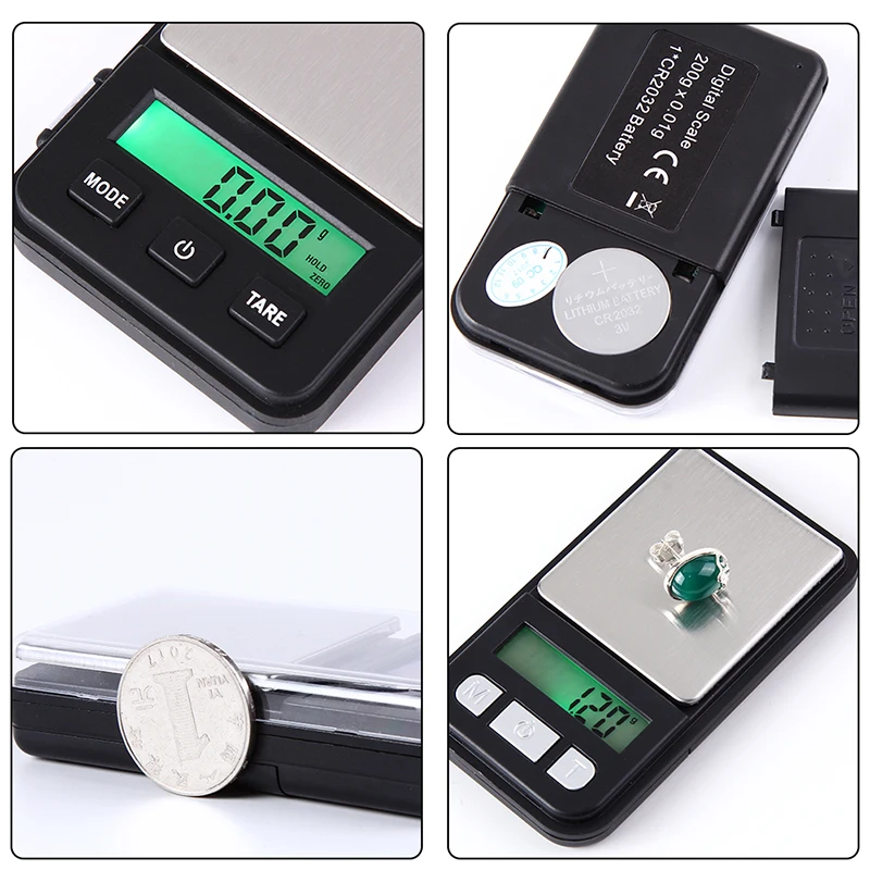 Компактные карманные цифровые весы для ювелирных изделий отличные с измерением