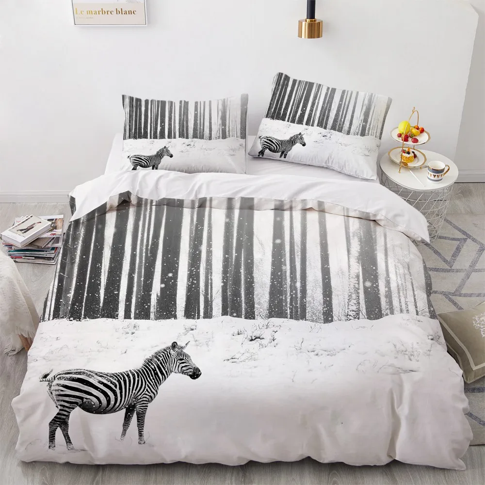 

3D Bedding Sets Leopard Custom Duvet Quilt Cover Set Comforter Bed Linen Pillowcase King Queen Full Size 140*210 Home Texitle