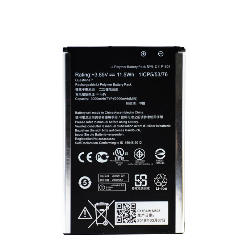 Аккумулятор C11P1501 3000 мАч для телефона ASUS ZenFone2 Laser 5 5/6 &quotzenfone selfie ZE550KL ZE600KL ZE601KL Z00LD Z011D