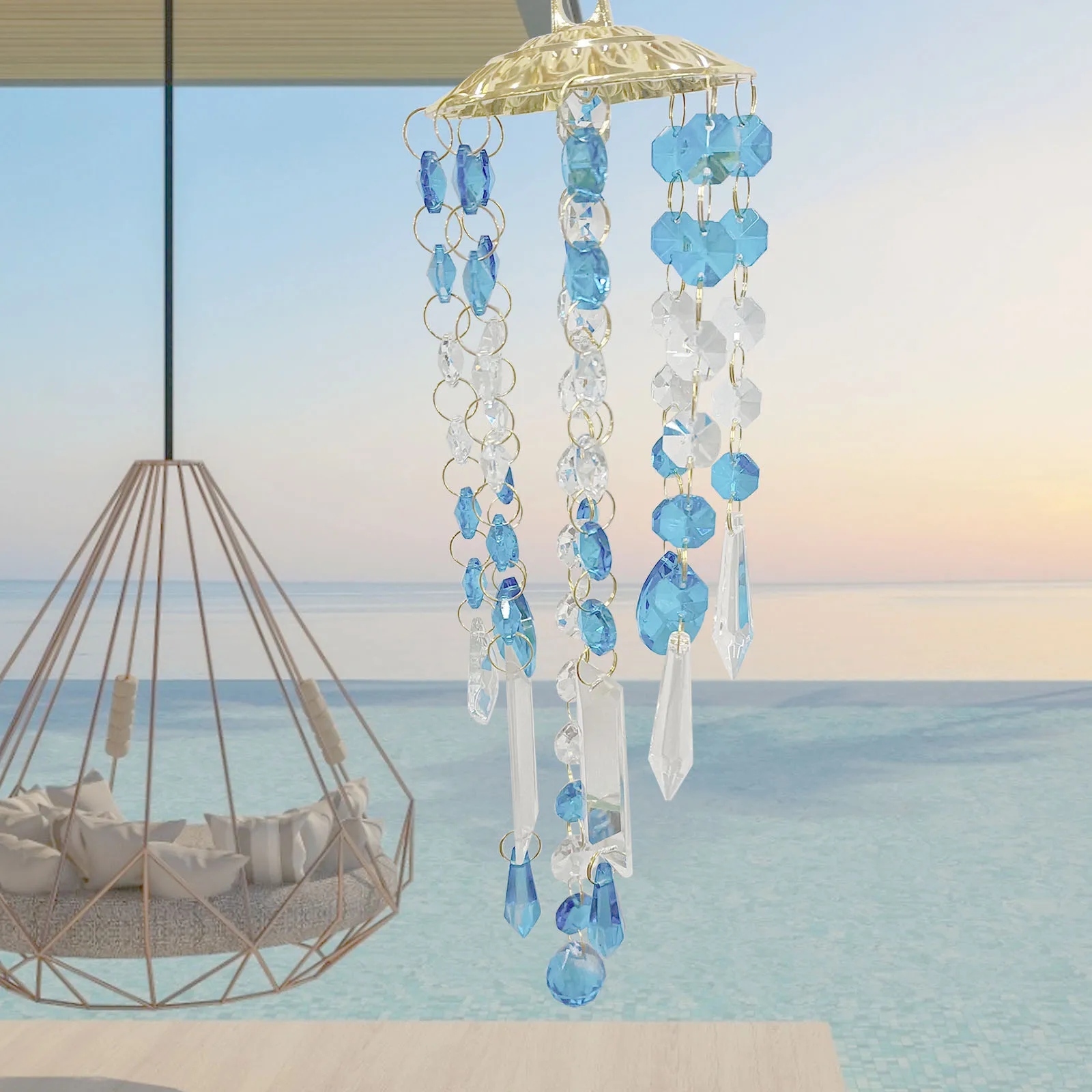 

Window Balcony Hanging Pendant Hummingbird Hanging Wind Chimes Home Decoration Gift Garden Decorative Window Door Ornament