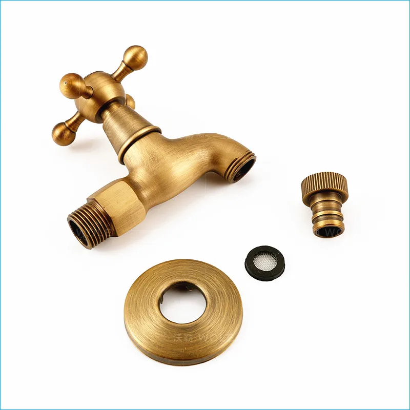 Античный латунный кран для стиральной машины медный бассейна в стиле ретро J15547 |