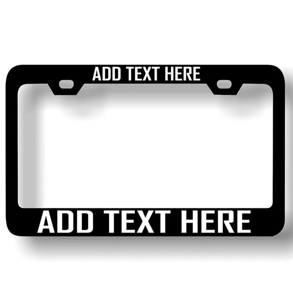 

Fils Custom License Plate Frame-Personalized Stainless Steel Custom Engraved Name Logo Racing Club-Personalized Car Accessories