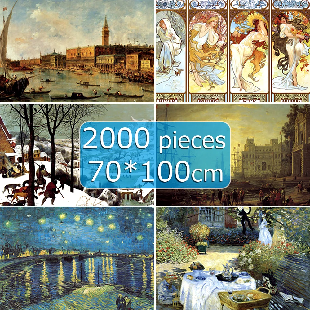 

Пазл 2000 штук 70*100 см известная картина мира для взрослых Пазлы для детей своими руками пазл творчество Imagine развивающие игрушки