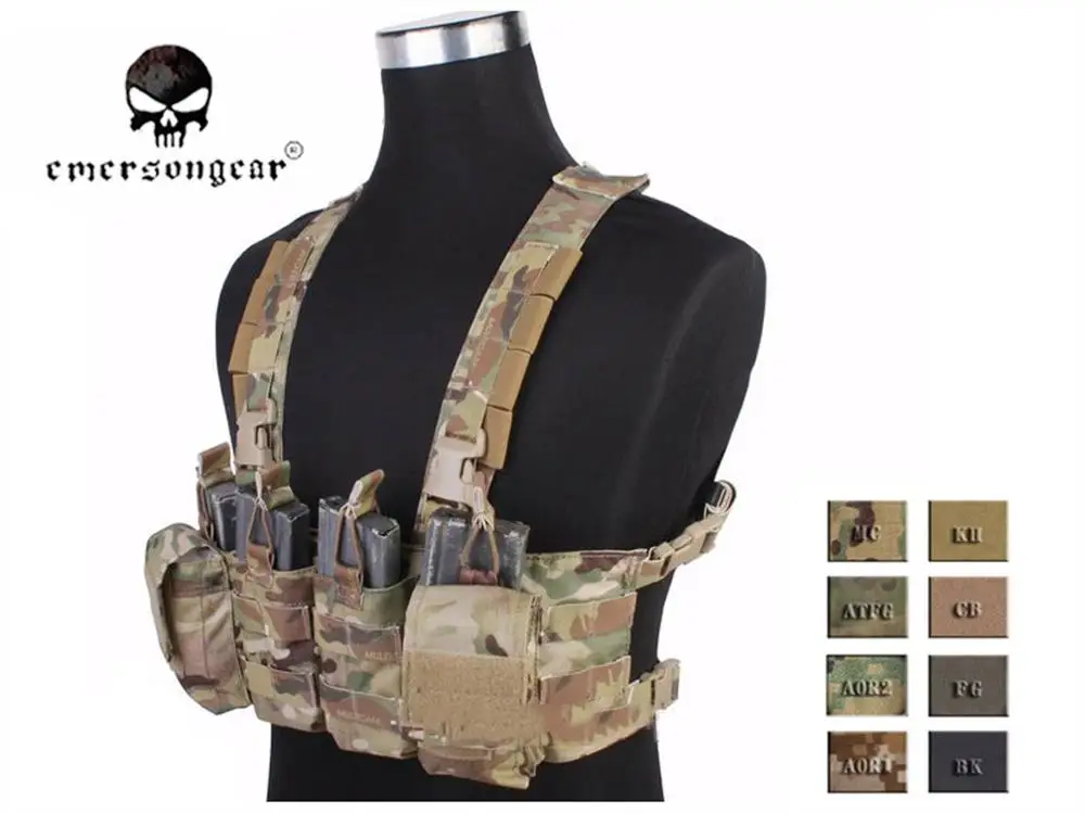 EmersonGear легко Грудь Рог Airsoft военный жилет EM7450|vest airsoft|airsoft multicam vestairsoft chest |