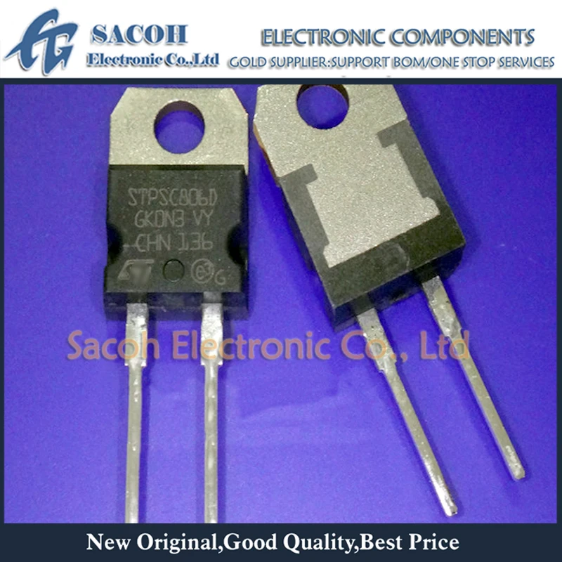 10 шт. STPSC806D или STPSC806G STPSC1006D STPSC1006G TO-220 8A 600V Schottky silicon карбидный диод | Электроника