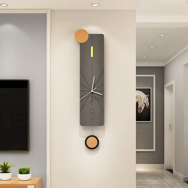 

Home Creative Wall Clock Modern Living Room Minimalist Art Wall Clock Nordic Luxury Mute Orologio Parete Wall Decor EB50WC