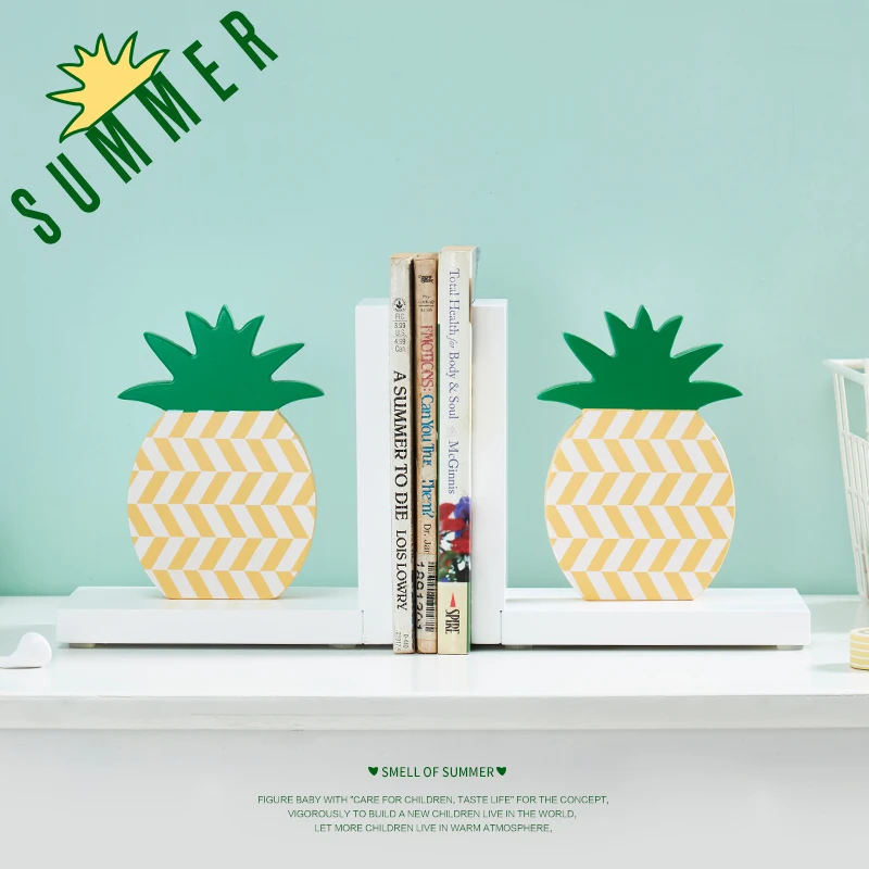 Ананас декор для детской комнаты книжная полка украшение книжные концы детские