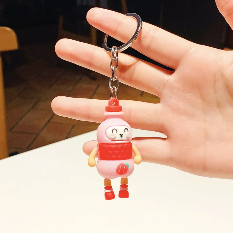 

Cartoon Cute Plant Key Chain Creative Popular Personality Silicone Keychains Children's Paradise Bag Key Pendant Gifts Jewelry